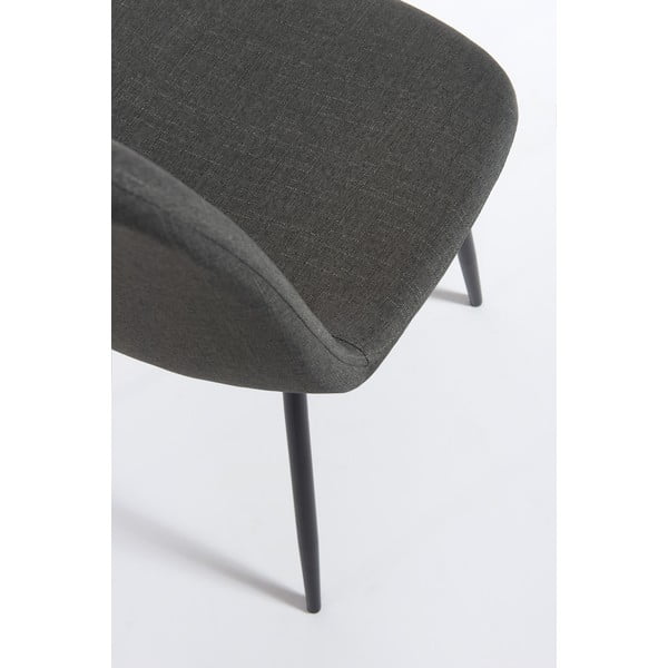 2 tamsiai pilkų valgomojo kėdžių rinkinys Bonami Essentials Lissy-image-4