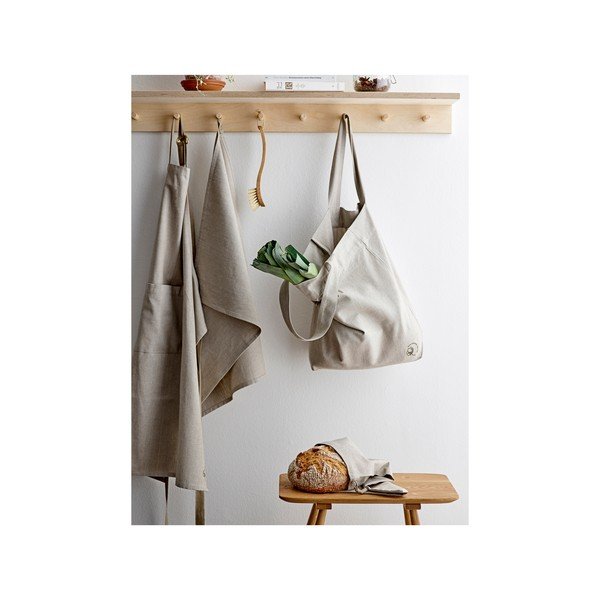 Smėlio spalvos prijuostė pagaminta iš ekologiškos medvilnės Södahl Chambray-image-1