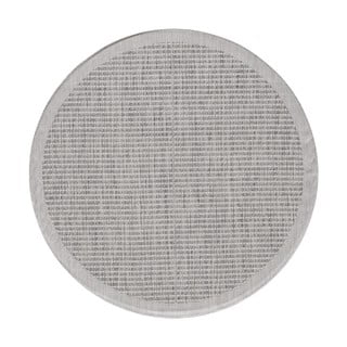 Apvalios formos lauko kilimas pilkos spalvos ø 120 cm Giza – Ayyildiz Carpets