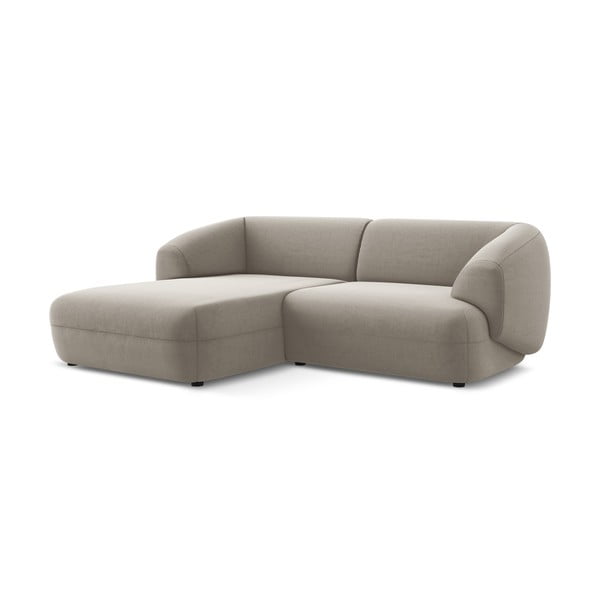 Smėlio spalvos iš velveto kampinė sofa (su kairiuoju kampu) Moana – Makamii-image-2