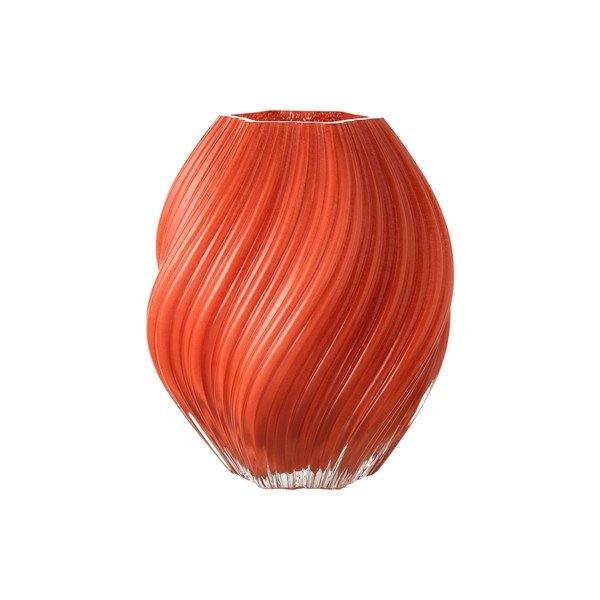 Raudonos plytų spalvos rankų darbo vaza (aukštis 23 cm) Selma – Ellos Home