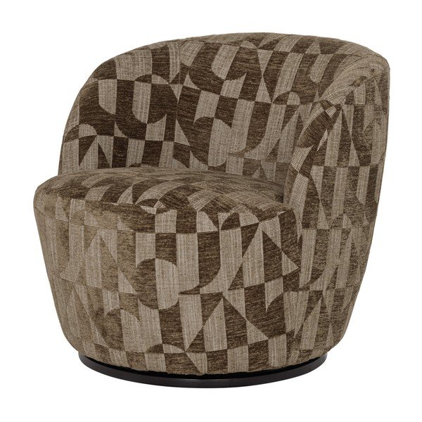 Khaki spalvos pasukamas krėslas Serra – WOOOD-image-2