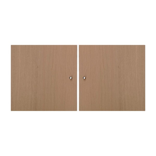 Ąžuolinės durys modulinei lentynų sistemai 2 vnt. 32x33 cm Mistral Kubus - Hammel Furniture