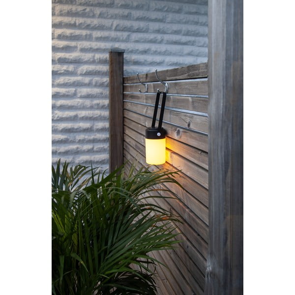 Juodos-smėlio spalvos LED žibintas Star Trading Flame, aukštis 19 cm-image-2