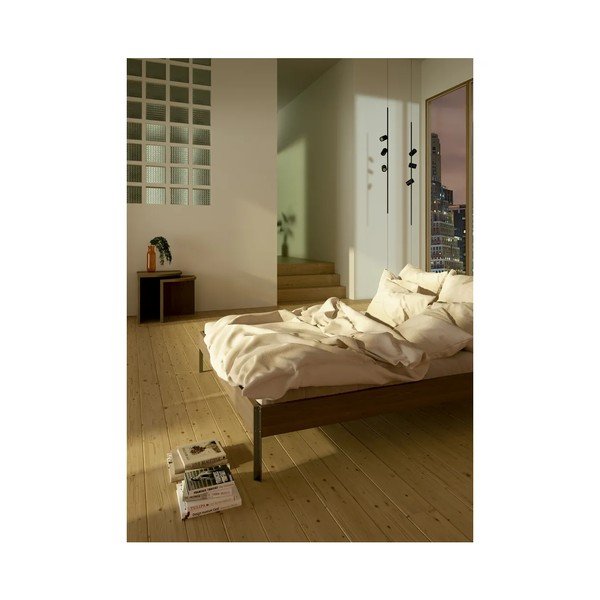 Natūralios spalvos dvigulė lova iš pušies masyvo be galvūgalio su lovos grotelėmis 180x200 cm Core – Karup Design-image-4