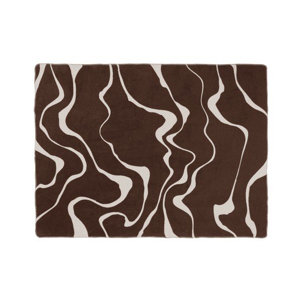 Rudos spalvos/kreminės spalvos antklodė ir pledas 150x200 cm Felu – noo.ma