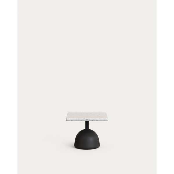 Sodo kavos staliukas su terrazzo stalviršiu 44x44 cm Saura – Kave Home-image-1