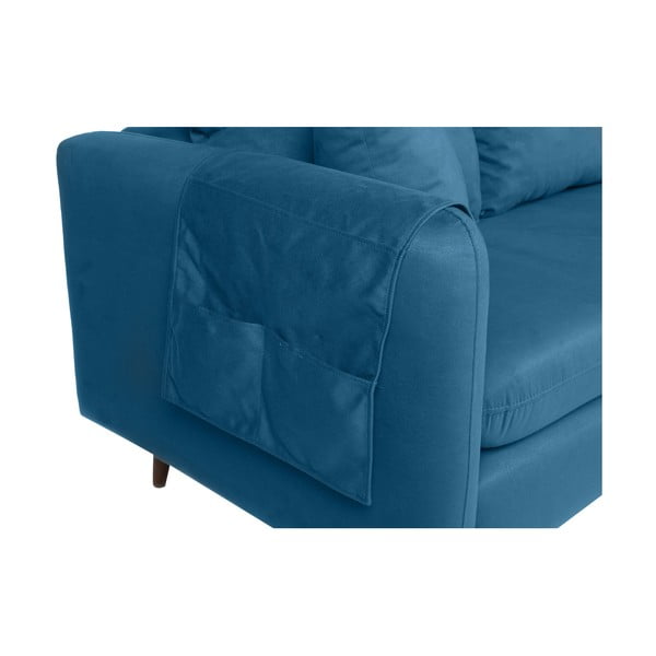 Sofa mėlynos spalvos 215 cm Sofia – Balcab Home-image-4