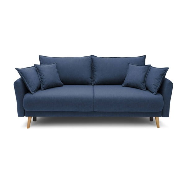 Tamsiai mėlyna sofa lova Bobochic Paris Mia