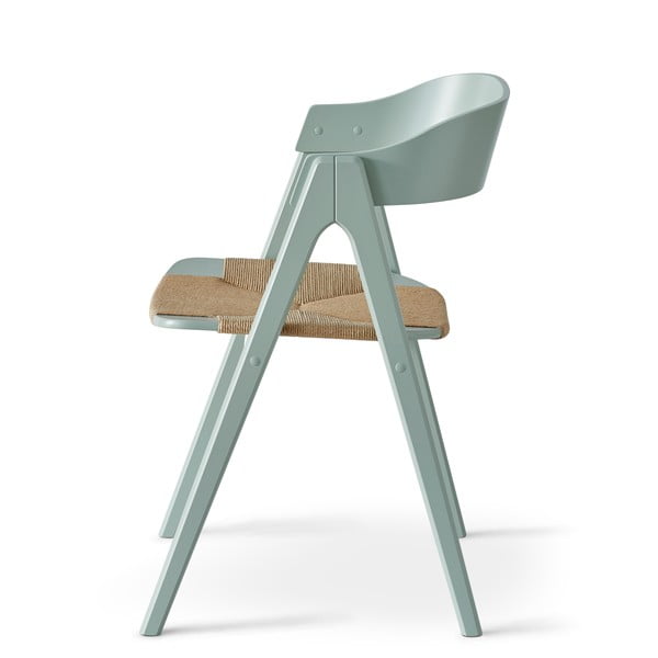 Žalsva bukmedžio valgomojo kėdė su ratano sėdyne Findahl by Hammel Mette-image-3