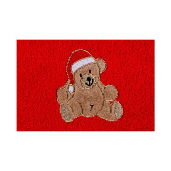 Rankšluostis "Christmas Teddy" raudonas, 30 x 50 cm-image-1