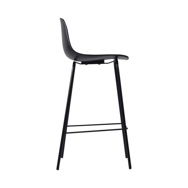 Juodos spalvos iš plastiko baro taburetė (sėdynės aukštis 67,5 cm) Whitby – Unique Furniture-image-2