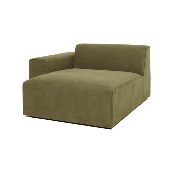 Žalios spalvos modulis aksominei sofai Scandic Sting, kairysis kampas-image-2