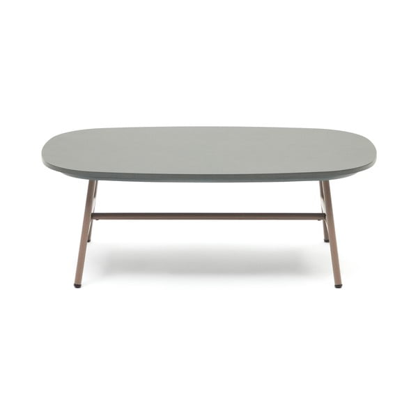 Iš betono sodo kavos staliukas 60x100 cm Bramant – Kave Home