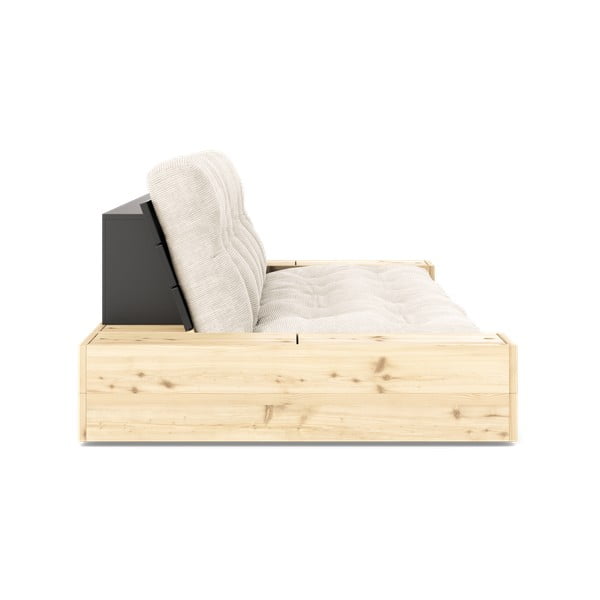 Sulankstoma sofa iš kordinio velveto baltos spalvos 244 cm Base – Karup Design-image-3