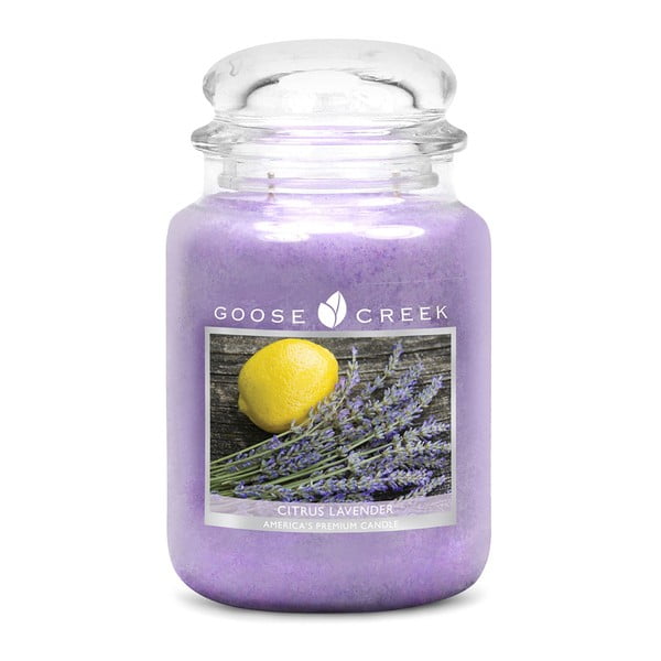 "Goose Creek" Citrusinių levandų kvapo žvakė, 150 valandų degimo trukmė