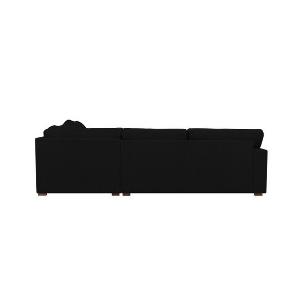 Juoda kampinė sofa "Windsor & Co Sofas Daphne", dešinysis kampas-image-2