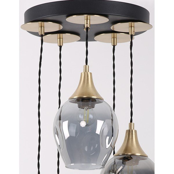 Kabantis šviestuvas ø 15 cm su stiklo gaubtu Marlo – Squid Lighting-image-3