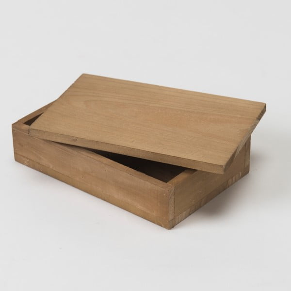 Sandėliavimo dėžė, pagaminta iš eglės medienos Kompaktorius Vintage, plotis 14 cm