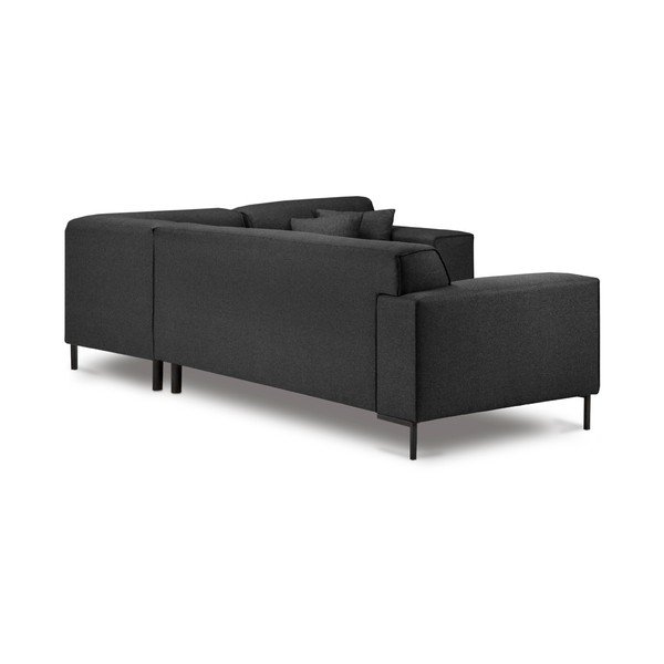 "Cosmopolitan Design Seville" tamsiai pilka kampinė sofa, kairysis kampas-image-3