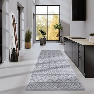 Kilimas pilkos spalvos 80x240 cm Itinerance Light Grey – Elle Decoration