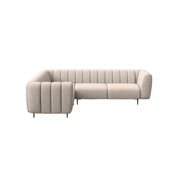 Kampinė sofa smėlio spalvos (su kairiuoju kampu/„L“ formos) Shel – Ghado