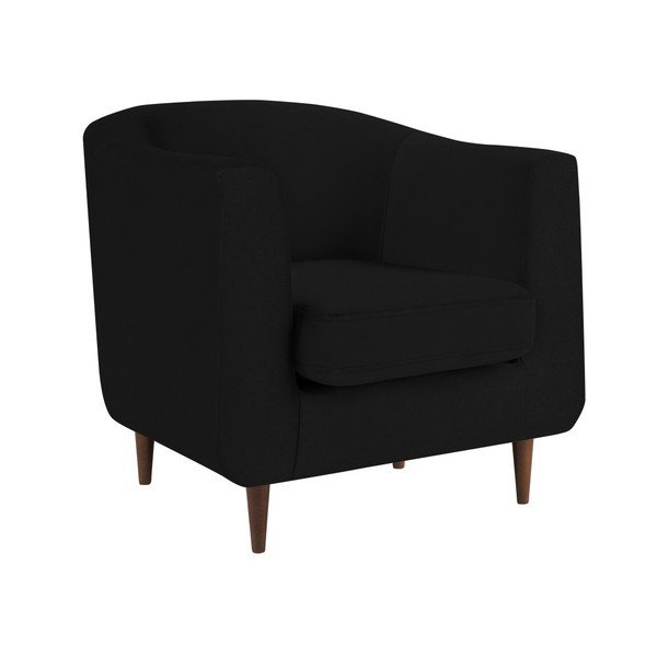 Juodas aksominis fotelis "Kooko Home Glam-image-2