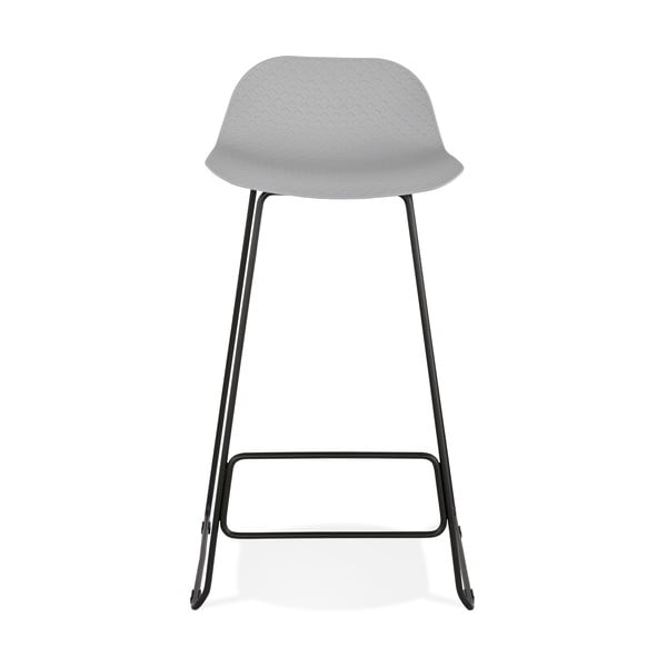 Pilka baro kėdė juodomis kojomis Kokoon Slade, sėdynės aukštis 76 cm-image-2