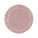 Skalbiamas/rankų darbo iš medvilnės vaikiškas kilimas šviesiai rožinės spalvos ø150 cm ABC Vintage Nude – Lorena Canals