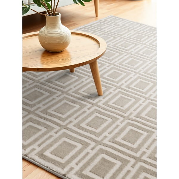 Kilimas kreminės spalvos 200x280 cm Perles Howlite – Elle Decoration-image-3