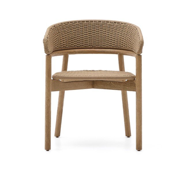 Natūralios spalvos medžio masyvo sodo kėdė Arinella – Kave Home-image-2