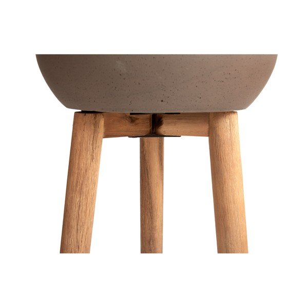 Rudos spalvos vazonas Kave Home Stahl, aukštis 86 cm-image-3