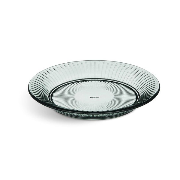 Žalia stiklinė lėkštė Kähler Design Hammershoi Glassplate, ⌀ 22 cm