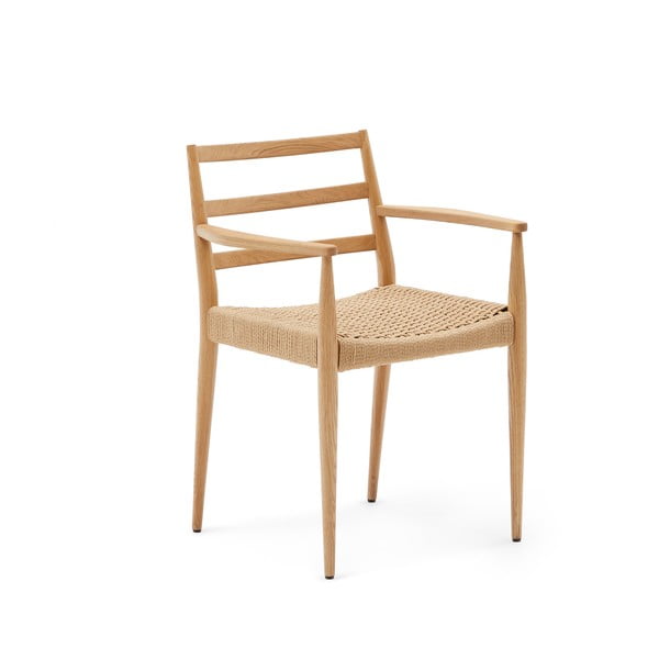Iš ąžuolo masyvo valgomojo kėdės natūralios spalvos 2 vnt. Analy – Kave Home