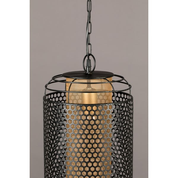 Juodas pakabinamas šviestuvas su metaliniu gaubtu ø 25,5 cm Archer - Dutchbone-image-3