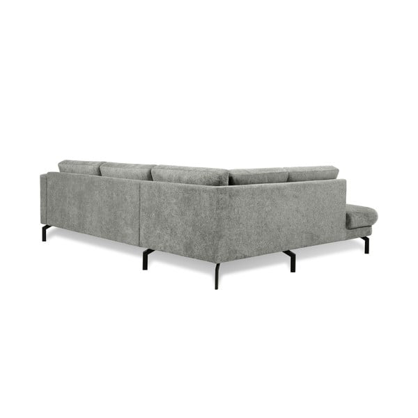 Kampinė sofa šviesiai pilkos spalvos (su kairiuoju kampu) Gomero – Scandic-image-2