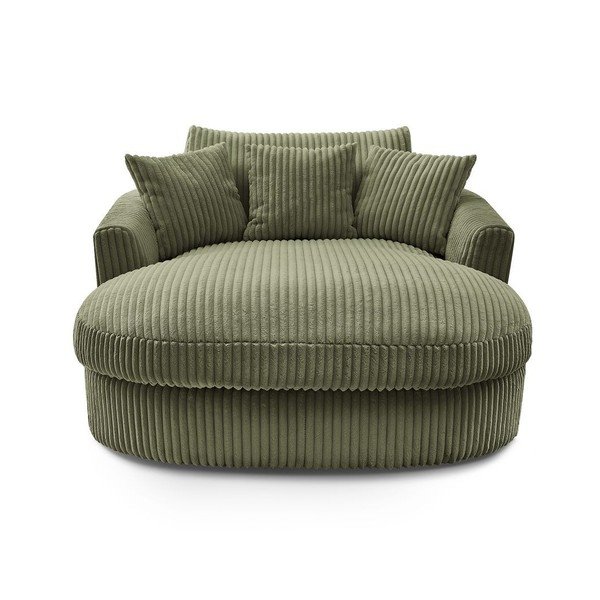 Žalios spalvos krėslas iš kordinio velveto Belem – Bobochic Paris-image-3