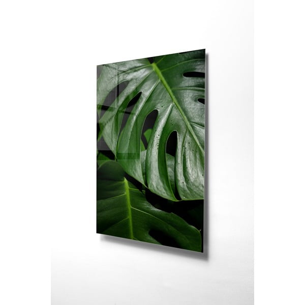 Paveikslas ant stiklo 70x100 cm Monstera - Wallity-image-3