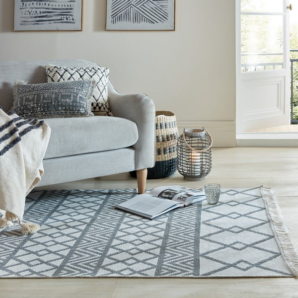 Pilkas kilimas 230x160 cm Deuce Teo - Flair Rugs-image-1