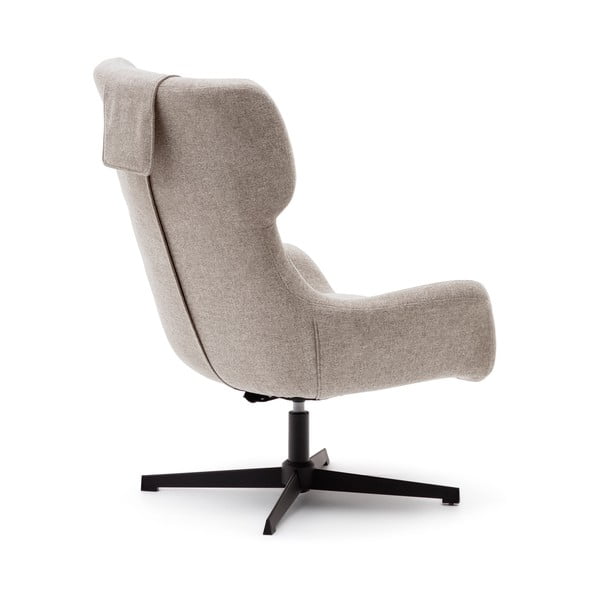 Krėslas smėlio spalvos Zalina – Kave Home-image-3