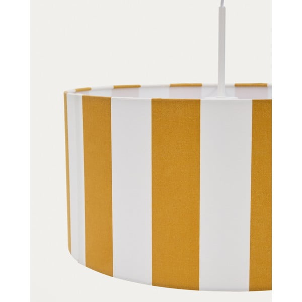 Geltonos spalvos/baltos spalvos vaikiškas šviestuvo gaubtas ø 40 cm Ciral – Kave Home-image-4