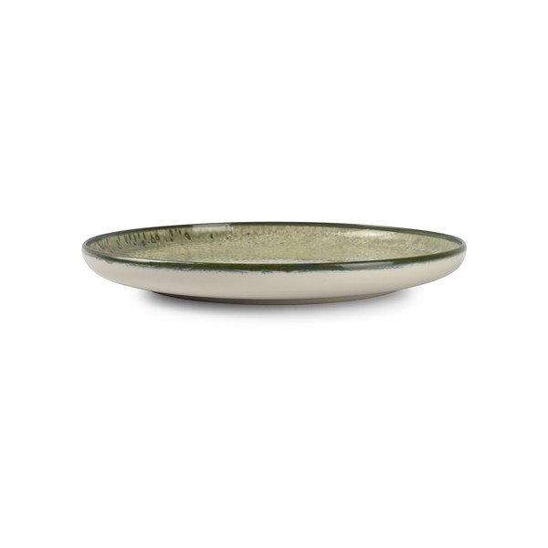 Žalios spalvos/kreminės spalvos iš akmens masės lėkštė ø 27 cm Gravel – ONA-image-2