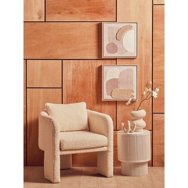 3D paveikslai su rėmeliu/tapyba ant drobės 2 vnt. 40x40 cm Astratto – Premier Housewares-image-2