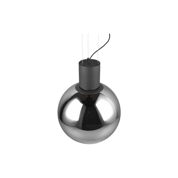 Kabantis šviestuvas juodos spalvos LED ø 50 cm su stiklo gaubtu Cipallone – CINQUE-image-3