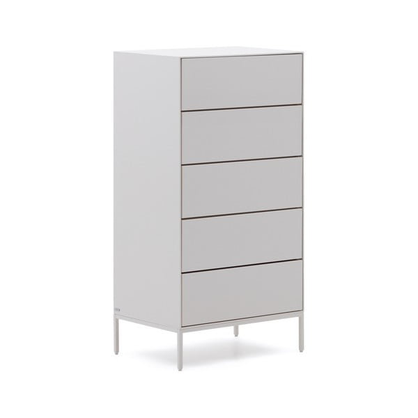 Aukšta šoninė spintelė baltos spalvos 60x114 cm Vedrana – Kave Home-image-2