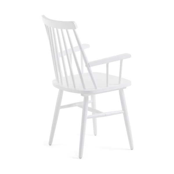 Balta kaučiukmedžio valgomojo kėdė Kave Home Kristie-image-3