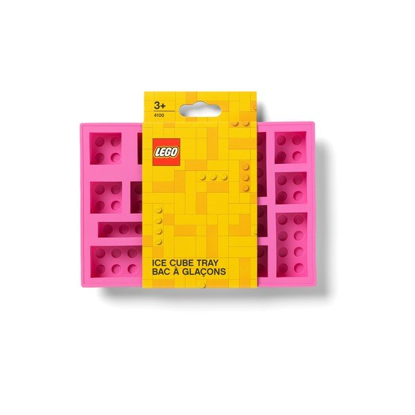 Rožinės spalvos silikoninė ledukų formelė LEGO®-image-3