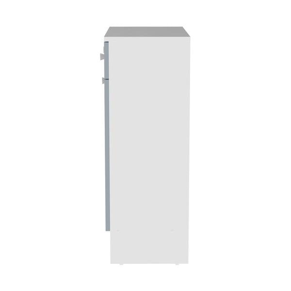 Vonios daiktadėžė baltos spalvos/pilkos spalvos 60x82 cm Combi – TemaHome-image-4