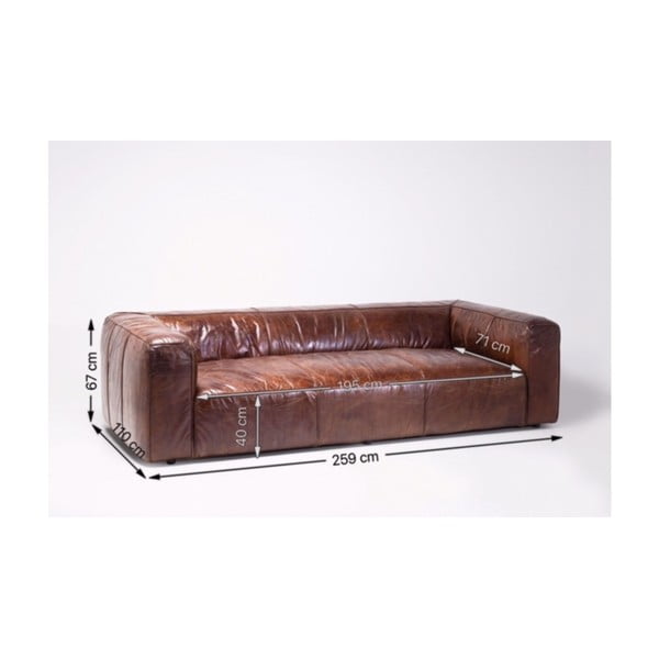 "Kare Design Cubetto" odinė trijų vietų sofa-image-4