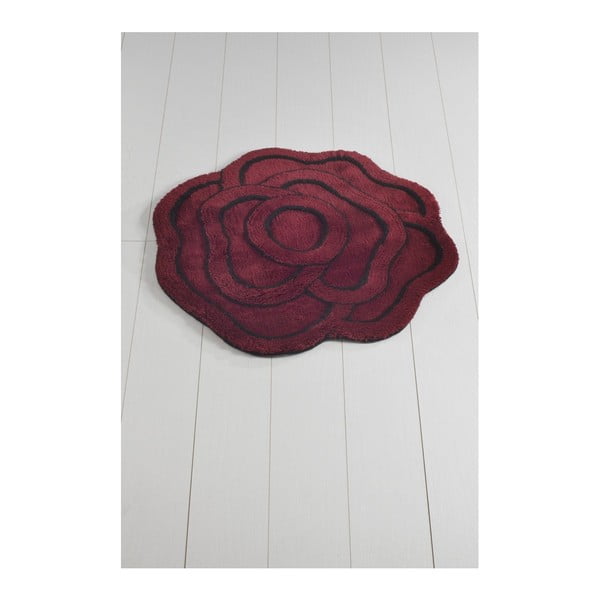 Violetinės spalvos vonios kilimėlis Big Rose Kirmizi, ⌀ 90 cm